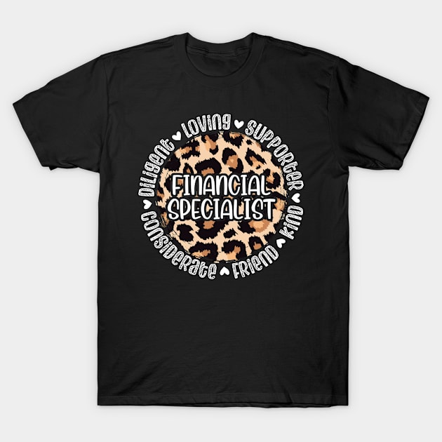 Financial Specialist Appreciation T-Shirt by White Martian